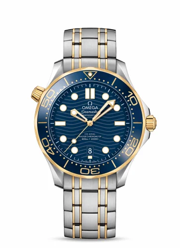 Omega Seamaster Diver 300M Master Co-Axial 42 Stainless Steel / Yellow Gold / Blue / Bracelet 210.20.42.20.03.001 (21020422003001)